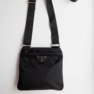 Authentic Preowned Prada Black Nylon Crossbody